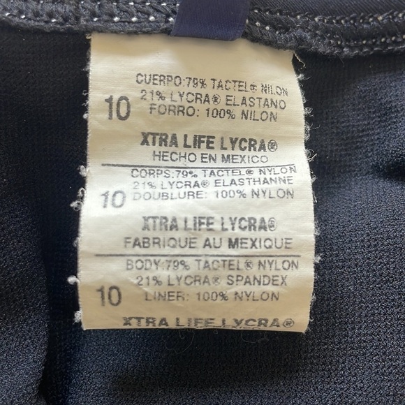 Anne Cole Collection Women’s One Piece Swimsuit Black/Teal 10 - Picture 6 of 7